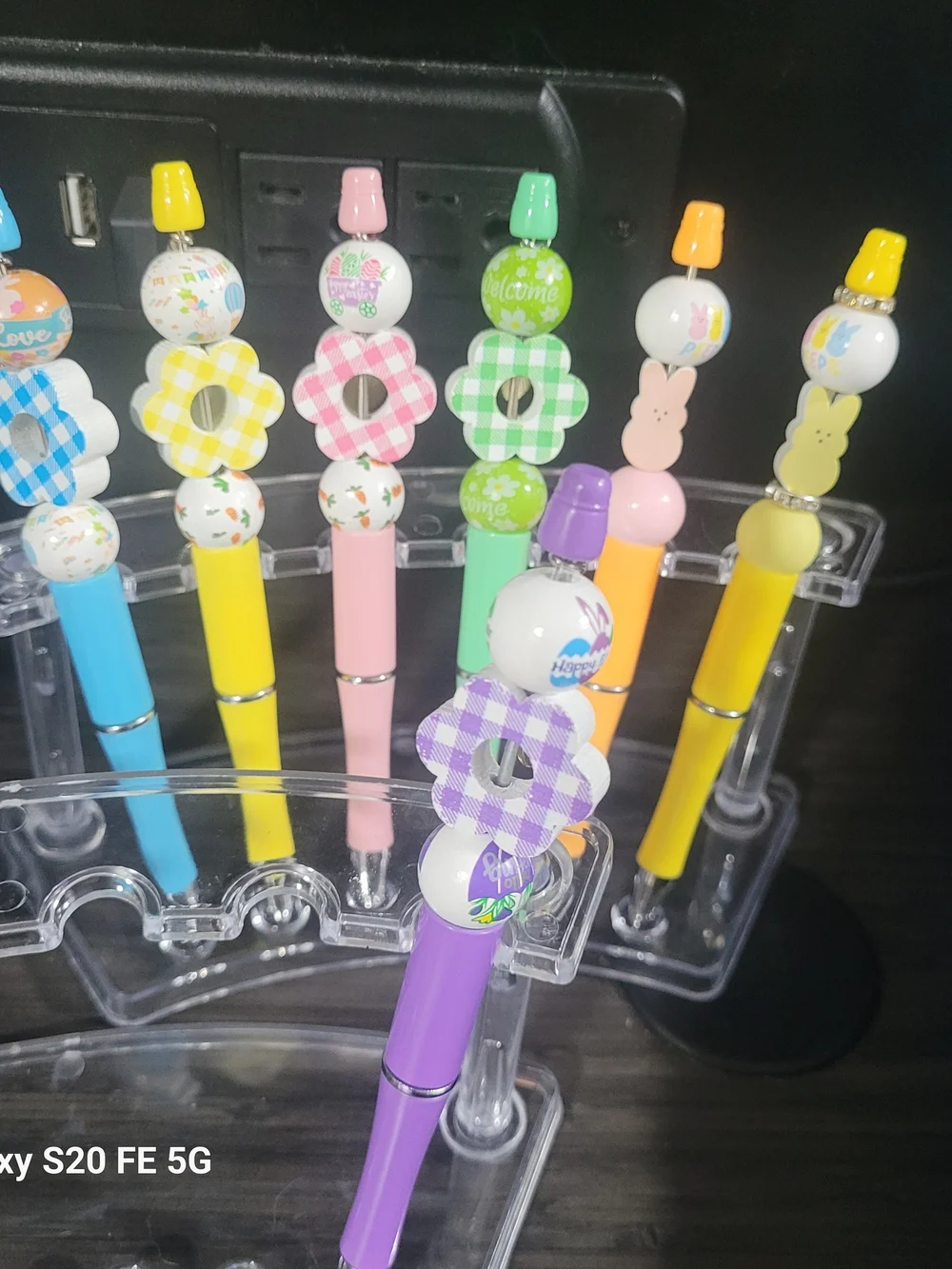 Handmade Easter Beaded Pens